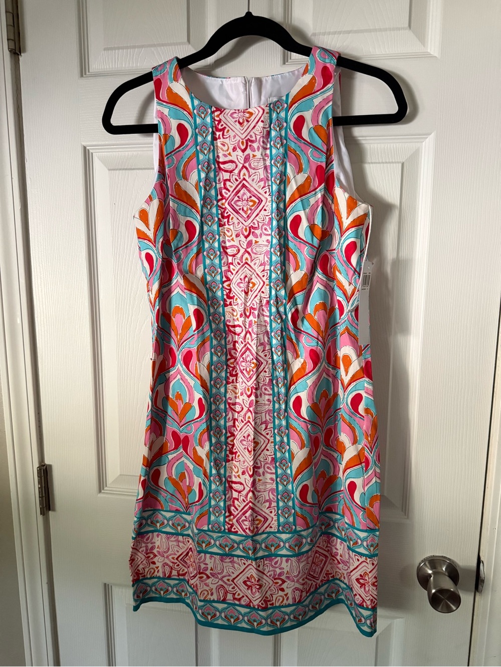 NWT London Times Colorful Print Shift Dress | Size 6